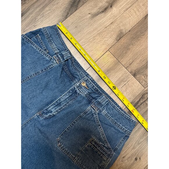 VTG White Stag Ladies Denim Shorts Size 18 100% Cotton Mid-Rise Relaxed Fit With - Picture 2 of 7